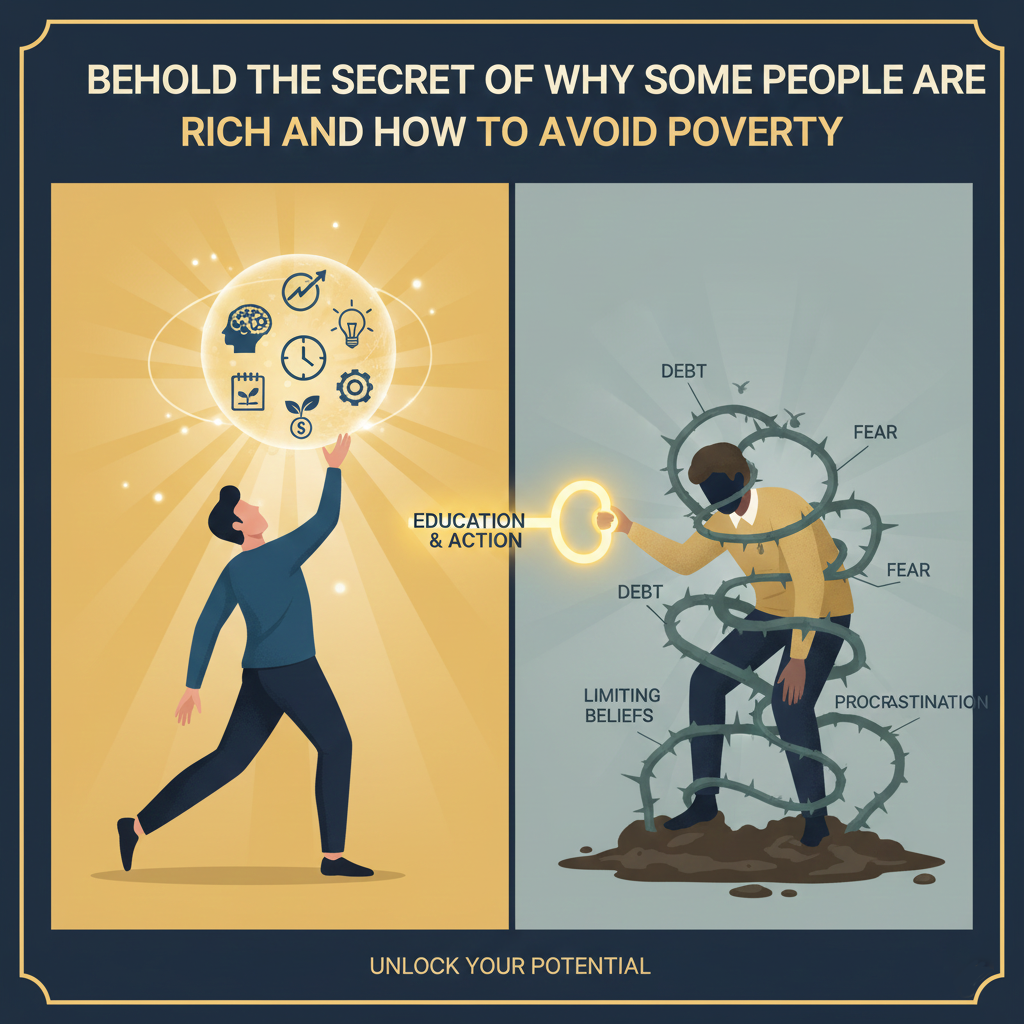 BEHOLD THE SECRET OF WHY SOME PEOPLE ARE RICH AND HOW TO AVOID POVERTY