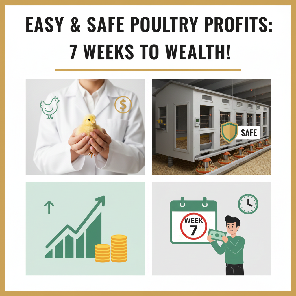 The Easy and Safe way Anybody can make huge Income from Poultry in just seven weeks